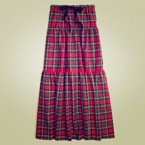 J. Crew tiered maxi skirt.